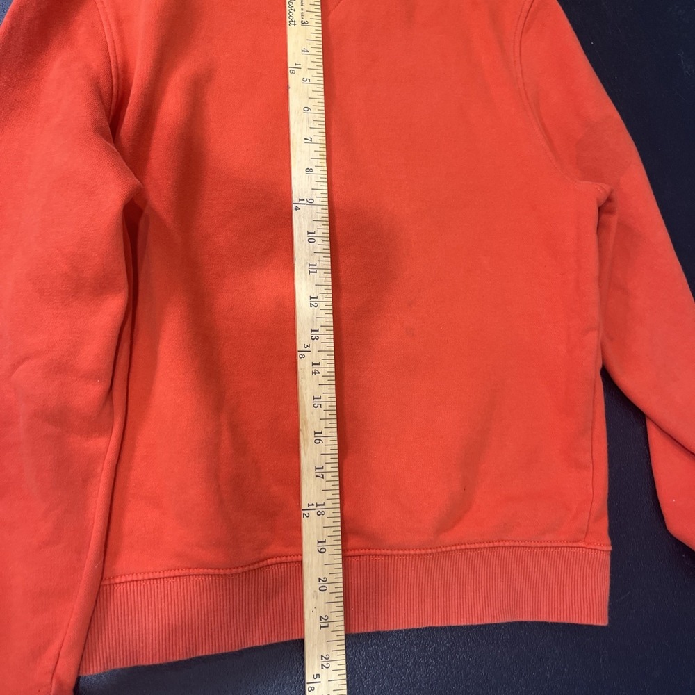 Tommy Hilfiger Sweatshirt Womens XS Red Graphic Logo Crew Fleece Y2K Americana - Picture 6 of 7